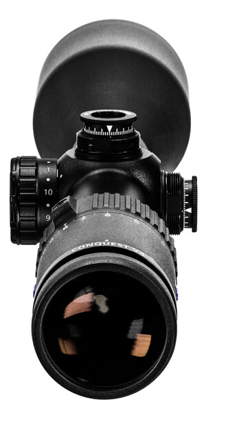 Conquest V4 3-12x56 Plex Iluminada. Capped Turrets. - Imagen 4
