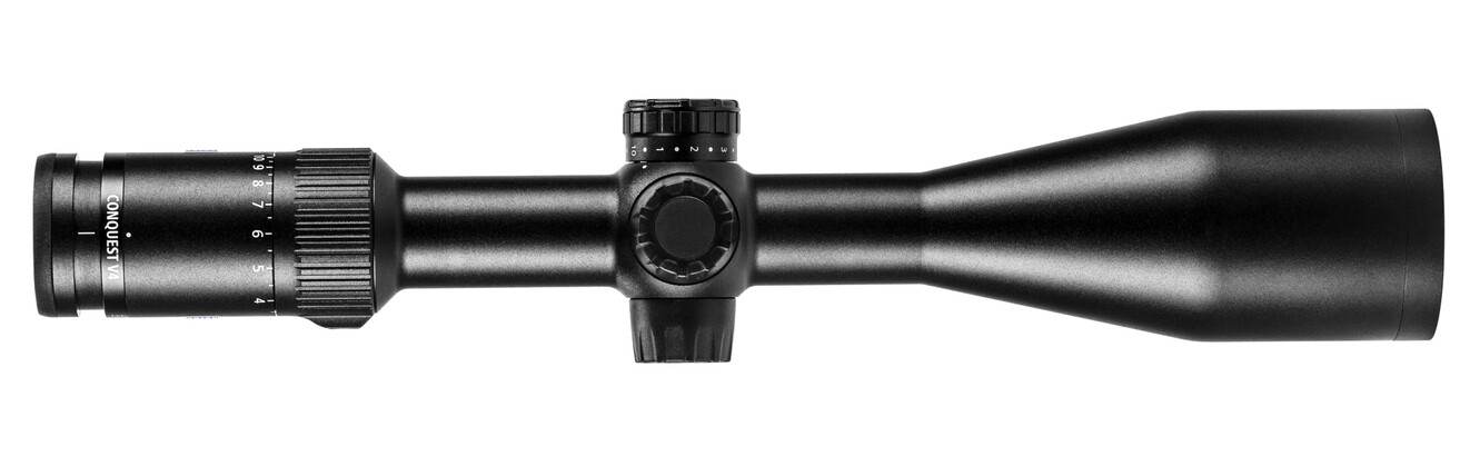 Conquest V4 3-12x56 Plex Iluminada. Capped Turrets.