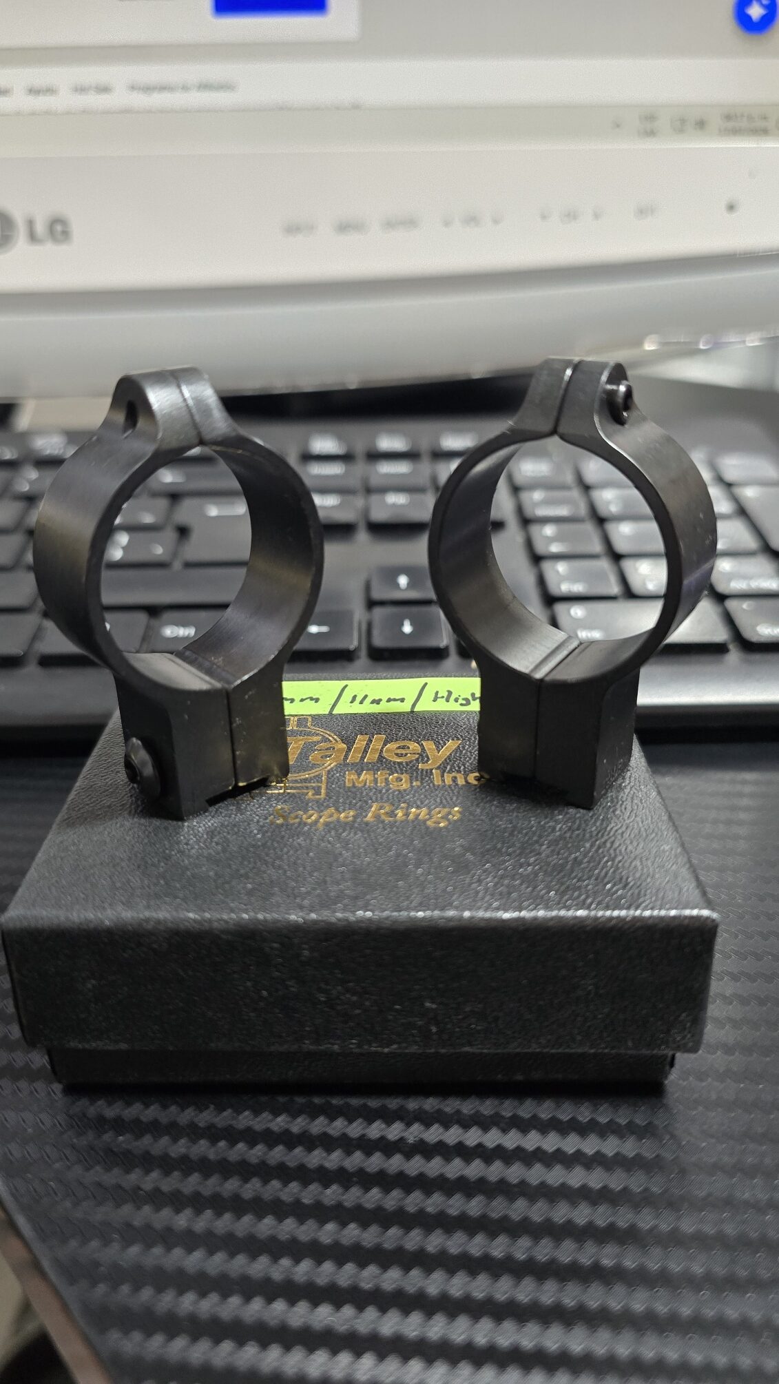 Anillos Talley 1" Altos para CZ 452, 455, 457, 512, 513 - Imagen 2